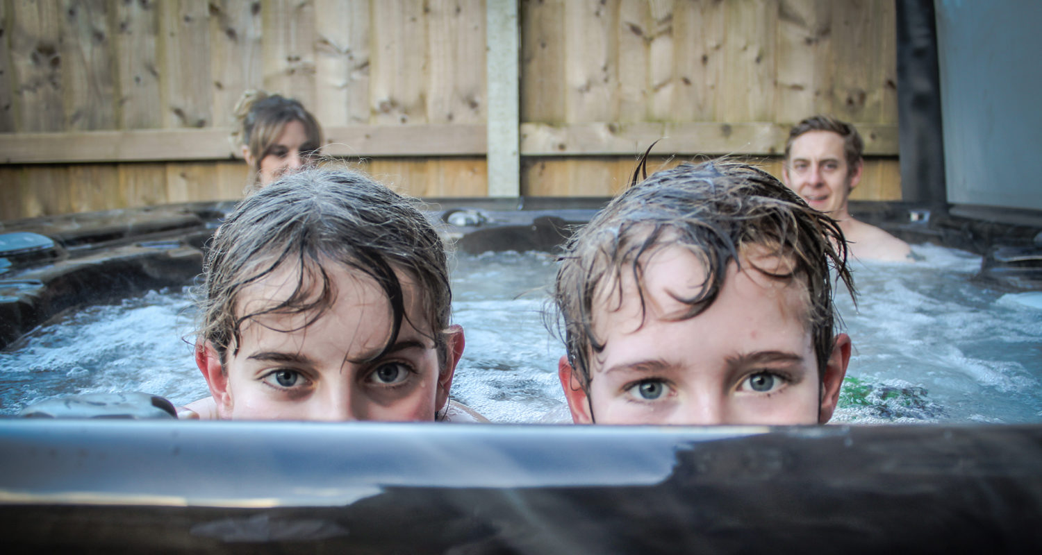 Peek a boo in the sauna Glandwr House Mid Wales Holiday Lets Rhayader, Elan Valley
